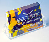 Single Slot Acrylic Plastic Business Card Holder